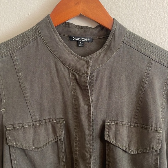 DEAR JOHN DENIM | Jacket | Sz S. Dear John Utility Olive Hunter Green Jacket - Picture 13 of 16